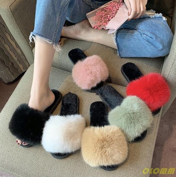 slippers lady colorful fake fur slides vogue fluffy plush faux hair furry flip flops women's outside sandals, Black
slippers lady colorful fake fur slides vogue fluffy plush faux hair furry flip flops women's outside sandals, Black