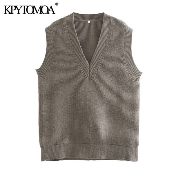 women fashion loose knitted vest sweater vintage v neck sleeveless female waistcoat chic 210420, Black;white
women fashion loose knitted vest sweater vintage v neck sleeveless female waistcoat chic 210420, Black;white