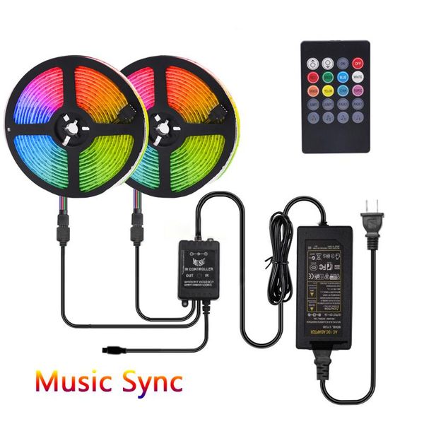 strips 10m music led strip light rgb 12v dc sync color changing remote control flexible decoration + power adapter
strips 10m music led strip light rgb 12v dc sync color changing remote control flexible decoration + power adapter