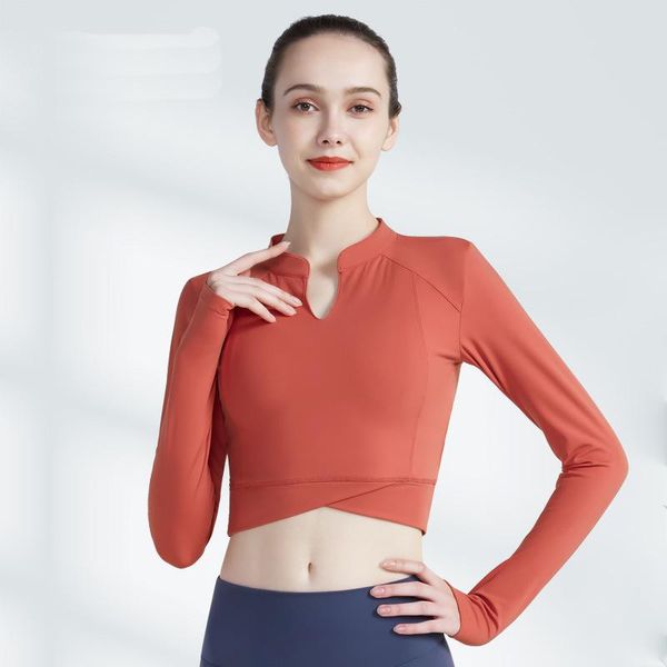 yoga outfit autumn & winter long sleeve women tight navel sport crew neck t-shirt casual
yoga outfit autumn & winter long sleeve women tight navel sport crew neck t-shirt casual
