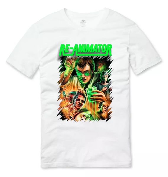 re-animator cult horror movie t shirt white, White;black
re-animator cult horror movie t shirt white, White;black