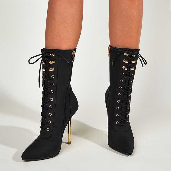 boots winter fashion warm solid black ankle women pointed toe side zip metal high heel lady's booty plus size 43
boots winter fashion warm solid black ankle women pointed toe side zip metal high heel lady's booty plus size 43
