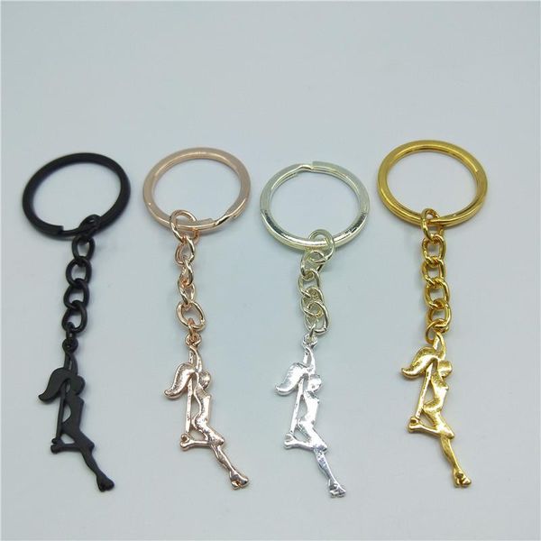 keychains trendy pole dancer key chains strip gift for bachelorette party women keyring figure jewellery, Silver
keychains trendy pole dancer key chains strip gift for bachelorette party women keyring figure jewellery, Silver
