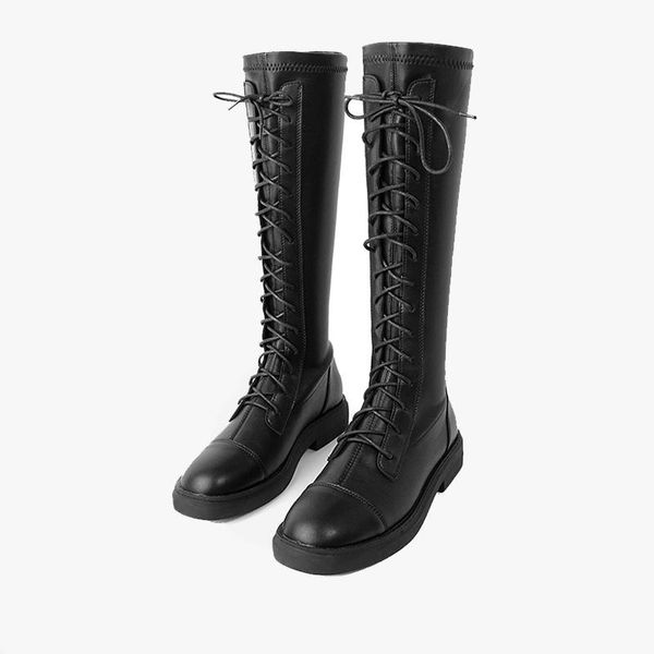 boots in winter 2021, the fashion high-heeled flat-bottomed knight boot girl shoes with elastic thick soles and round h, Black
boots in winter 2021, the fashion high-heeled flat-bottomed knight boot girl shoes with elastic thick soles and round h, Black
