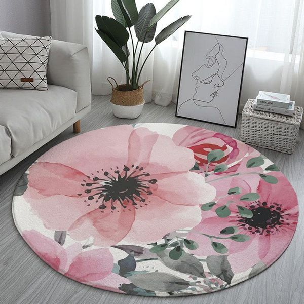 cushion/decorative pillow round carpet floor mats living room bedroom non-slip mat flowers rose peony geometric flower printed
cushion/decorative pillow round carpet floor mats living room bedroom non-slip mat flowers rose peony geometric flower printed