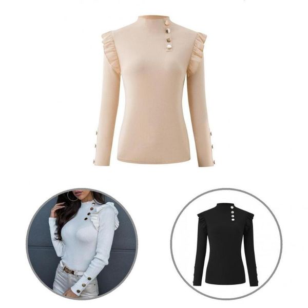 women's blouses & shirts temperament pure color pleats blouse streetwear women o neck for daily wear, White
women's blouses & shirts temperament pure color pleats blouse streetwear women o neck for daily wear, White