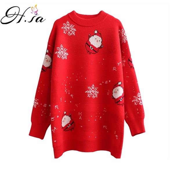 christmas sweater for women winter knit jumpers long sleeve knitwear oversized pull femme thick warm snowman 210430, Black;gray
christmas sweater for women winter knit jumpers long sleeve knitwear oversized pull femme thick warm snowman 210430, Black;gray