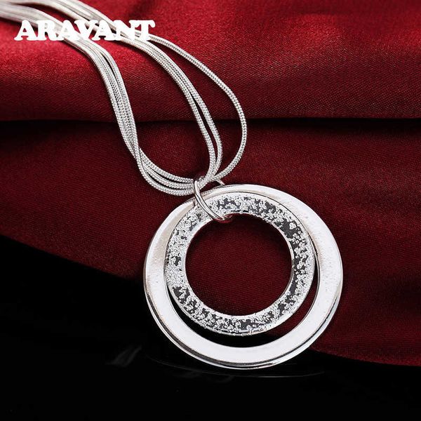 designer necklace 925 silver double round circle multilayers for women s jewelry
designer necklace 925 silver double round circle multilayers for women s jewelry