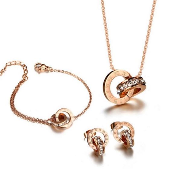 earrings & necklace 316l stainless steel white crystal roman numerals bracelet set colorless simple temperament ring jewelry, Silver
earrings & necklace 316l stainless steel white crystal roman numerals bracelet set colorless simple temperament ring jewelry, Silver