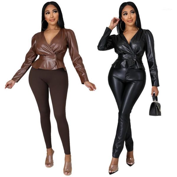 women's jackets long sleeve pu leather jacket women v neck coat single breasted button up outerwear, Black;brown
women's jackets long sleeve pu leather jacket women v neck coat single breasted button up outerwear, Black;brown