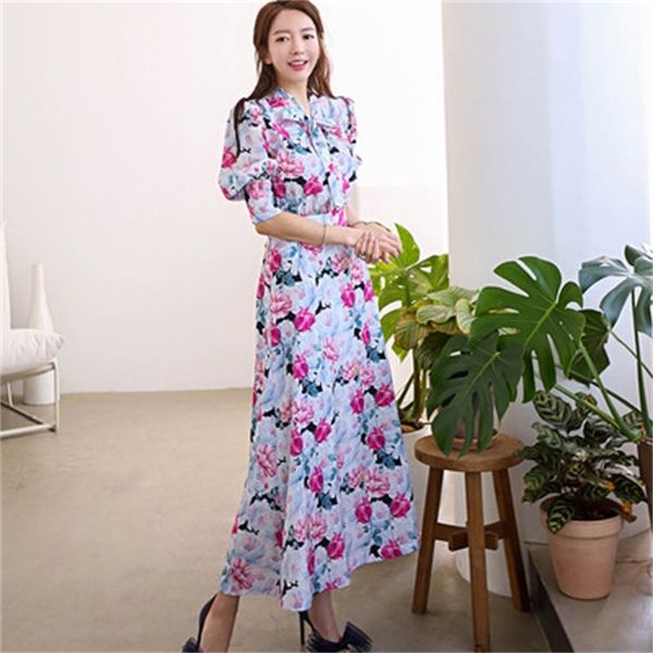 casual dresses runway designer maxi women's elegant beach vacation flower printing long bow collar floor-length party 9gm7, Black;gray
casual dresses runway designer maxi women's elegant beach vacation flower printing long bow collar floor-length party 9gm7, Black;gray