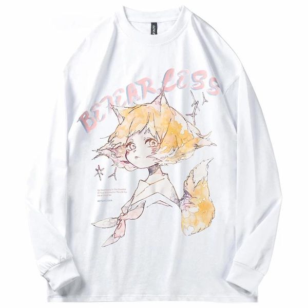 men's t-shirts men solid color t-shirt couple oversize long sleeve pure cotton black cute cartoon girl print tees college style streetw, White;black
men's t-shirts men solid color t-shirt couple oversize long sleeve pure cotton black cute cartoon girl print tees college style streetw, White;black