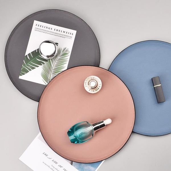 leather round storage tray nordic stainless steel deskjewelry cosmetics finishing snack kitchen & organization
leather round storage tray nordic stainless steel deskjewelry cosmetics finishing snack kitchen & organization