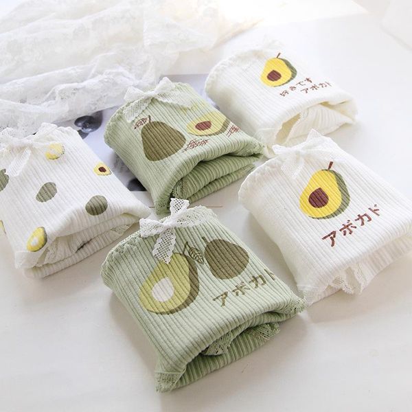 women's panties sweet girl avocado matcha green bow printed lace trim briefs mid waist bag bucotton crotch ladies, Black;pink
women's panties sweet girl avocado matcha green bow printed lace trim briefs mid waist bag bucotton crotch ladies, Black;pink