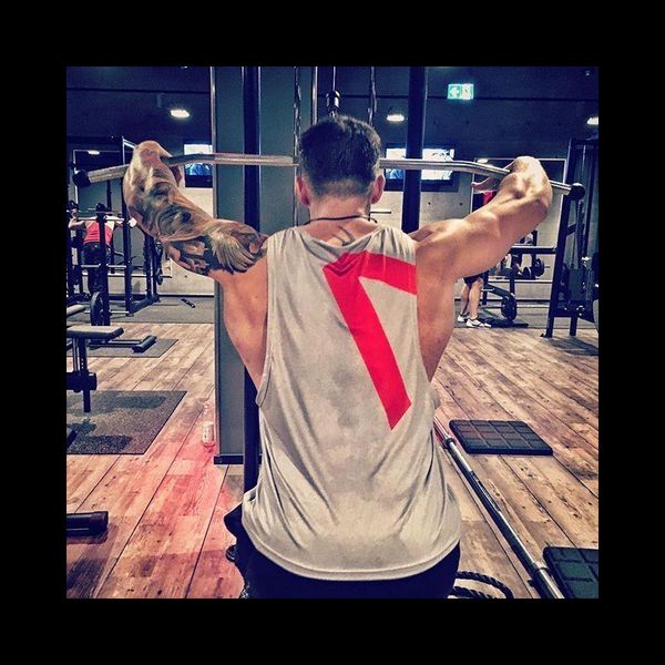 men' tank summer mens fitness vest running sweat-absorbent breathable quick-drying sleeveless t-shirt loose top, White;black
men' tank summer mens fitness vest running sweat-absorbent breathable quick-drying sleeveless t-shirt loose top, White;black