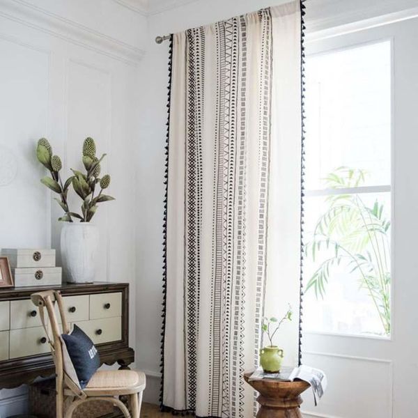 mcao bohemian curtains geometric striped tassel windows curtain home decor semi-blackout cotton linen blend farmhouse 1pc tj2392 & drapes
mcao bohemian curtains geometric striped tassel windows curtain home decor semi-blackout cotton linen blend farmhouse 1pc tj2392 & drapes