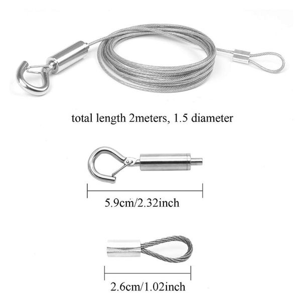 frames k1ka 2pcs adjustable picture lanyard restaurant hanging rope heavy duty mirror wire with loop and hook 2m/78.74inch
frames k1ka 2pcs adjustable picture lanyard restaurant hanging rope heavy duty mirror wire with loop and hook 2m/78.74inch