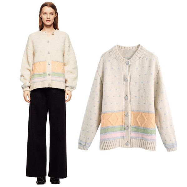 women's sweaters designer clothing winter cardigan fashion street 9zf4, White;black
women's sweaters designer clothing winter cardigan fashion street 9zf4, White;black