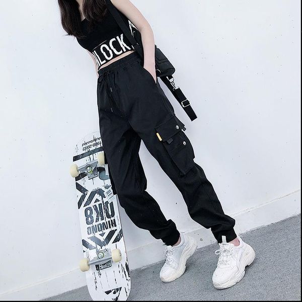 fashion womens capri female hip hop pants high waist loose harem women slim casual trouser, Black;white
fashion womens capri female hip hop pants high waist loose harem women slim casual trouser, Black;white