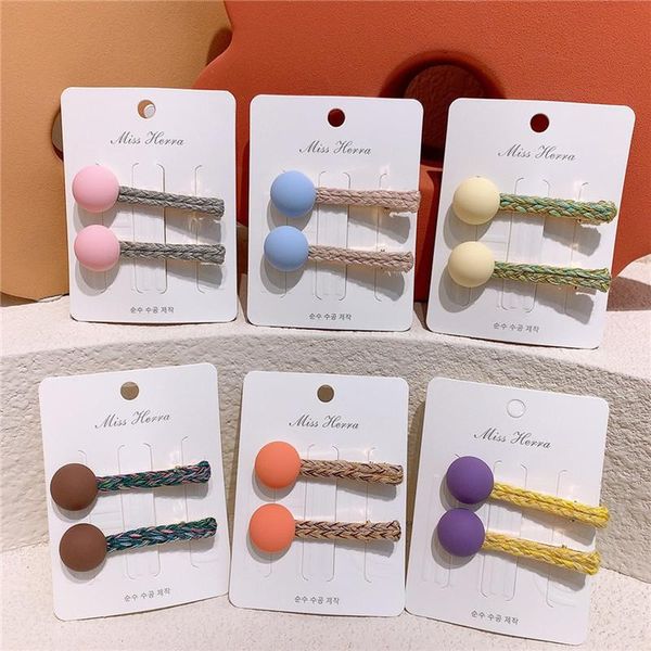 hair accessories 1 pair korean fashion children's macarons color button hairpin headdress sweet girl princess duckbill clip, Slivery;white
hair accessories 1 pair korean fashion children's macarons color button hairpin headdress sweet girl princess duckbill clip, Slivery;white