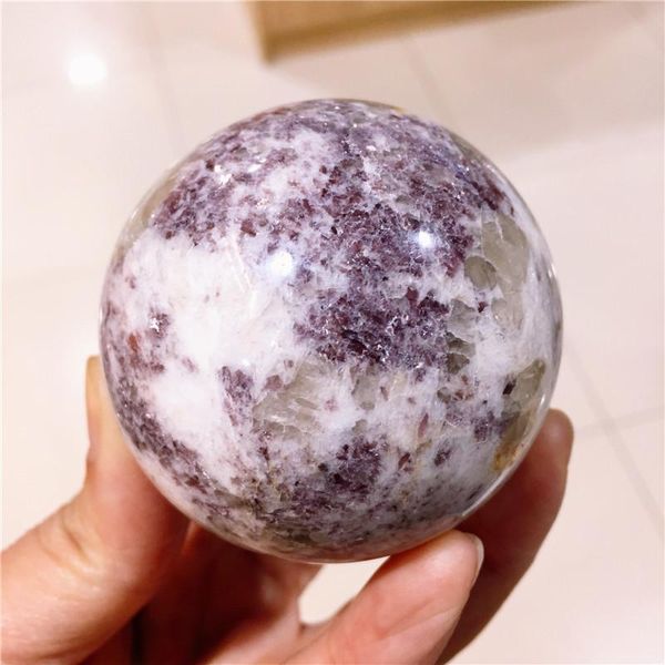 decorative objects & figurines rare beautiful natural lepidolite stone sphere ball purple mica crystal mineral healing home decoration colle
decorative objects & figurines rare beautiful natural lepidolite stone sphere ball purple mica crystal mineral healing home decoration colle