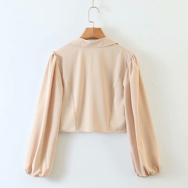 v neck women's blouses shirts clothing summer suit collar long-sleeved shirt single-breasted girls casual short jacket autumn, White
v neck women's blouses shirts clothing summer suit collar long-sleeved shirt single-breasted girls casual short jacket autumn, White