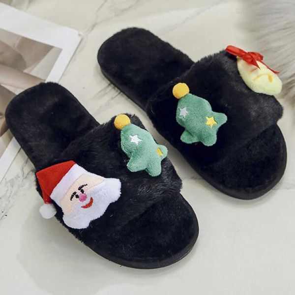 ladies cotton slippers winter santa claus parent-child flat shoes casual comfortable short plush home warm womens qq49 210625, Black
ladies cotton slippers winter santa claus parent-child flat shoes casual comfortable short plush home warm womens qq49 210625, Black