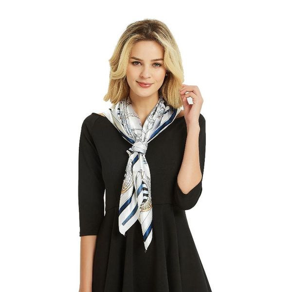 scarves 90*90cm sailing print emulation silk scarf female satin square hair neck tie band bag soft headband shawl fashion present, Blue;gray
scarves 90*90cm sailing print emulation silk scarf female satin square hair neck tie band bag soft headband shawl fashion present, Blue;gray