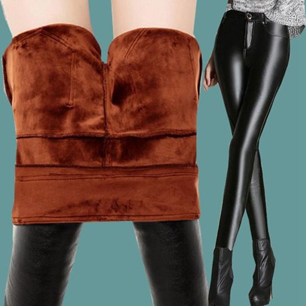 women's pants & capris nonis high waist warm gold thick velvet elastic women pu leather pencil female winter stretch skinny long trouse, Black;white
women's pants & capris nonis high waist warm gold thick velvet elastic women pu leather pencil female winter stretch skinny long trouse, Black;white