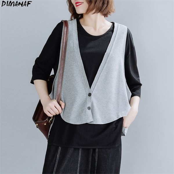 plus size t-shirt suit with vest autumn two-piece style cotton women female lady loose solid fashion &tees 210531, White
plus size t-shirt suit with vest autumn two-piece style cotton women female lady loose solid fashion &tees 210531, White