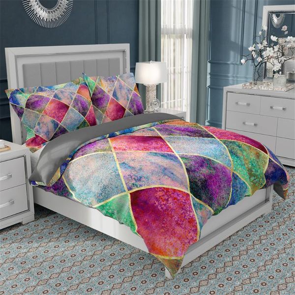 bedding sets geometric plaid colorful luxury set king duvet cover 240x220 150x200 double bed euro quilt/pillow/comforter covers
bedding sets geometric plaid colorful luxury set king duvet cover 240x220 150x200 double bed euro quilt/pillow/comforter covers