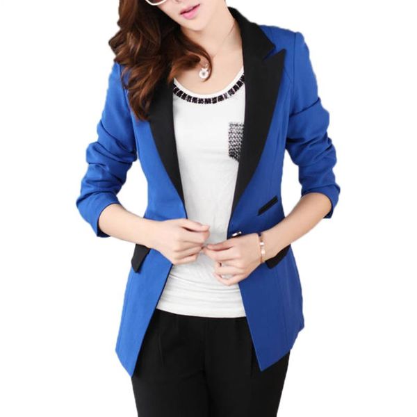 blazer women coat elegant patchwork pocket single button long sleeve slim jacket female clothing suit women's suits & blazers, White;black
blazer women coat elegant patchwork pocket single button long sleeve slim jacket female clothing suit women's suits & blazers, White;black