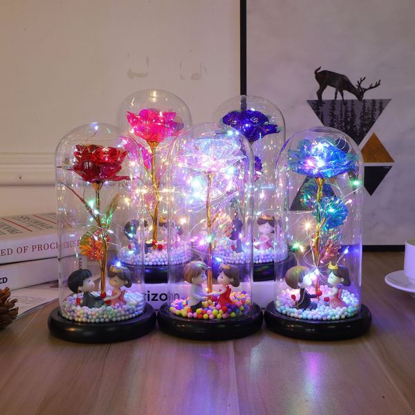 colorful 24k gold foil rose flower games with lights immortal roses glass cover led gift box set valentine's day birthday gifts party h
colorful 24k gold foil rose flower games with lights immortal roses glass cover led gift box set valentine's day birthday gifts party h