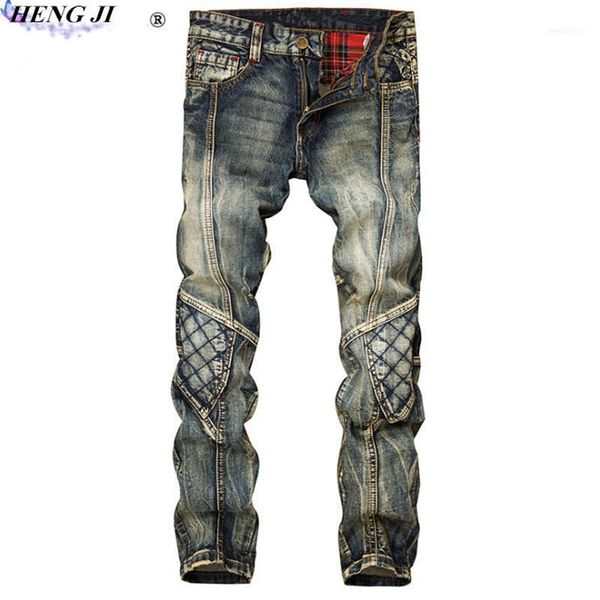 men's jeans men's male straight tube stitching jeans, slim, fold, cat beard, make old, european version, vintage 1, Blue
men's jeans men's male straight tube stitching jeans, slim, fold, cat beard, make old, european version, vintage 1, Blue