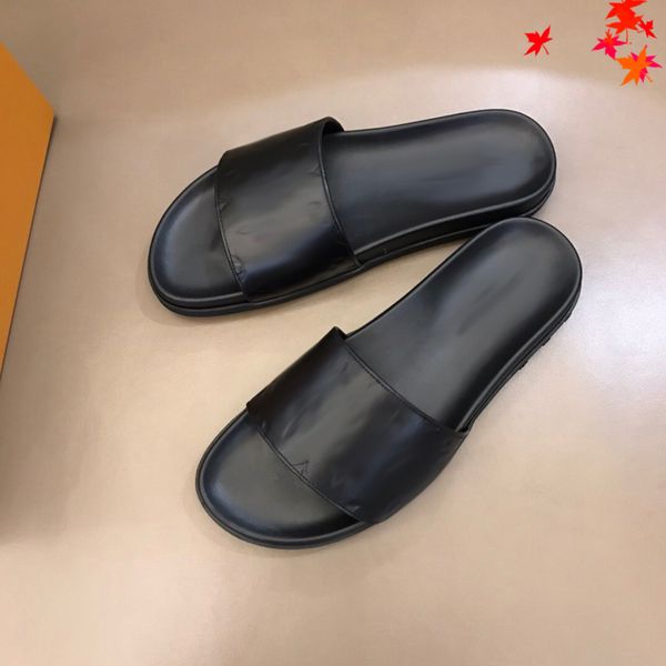 2021 slipper designer slide summer sandals fashion men beach indoor flat flip flops leather luxurys shoes mens slippers with box size 39-45, Black
2021 slipper designer slide summer sandals fashion men beach indoor flat flip flops leather luxurys shoes mens slippers with box size 39-45, Black