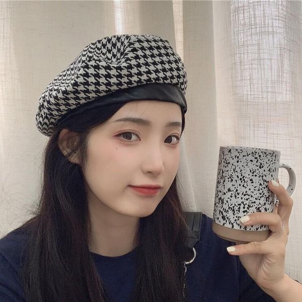 very nice early autumn new woolen houndstooth beret women berets haps caps dmlm049a fashion ancient fashionable streamer painter casual swee, Blue;gray
very nice early autumn new woolen houndstooth beret women berets haps caps dmlm049a fashion ancient fashionable streamer painter casual swee, Blue;gray