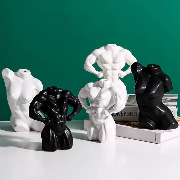vases art abstract portrait flower vase decoration muscular male statue artwork human body ceramic simple crafts home
vases art abstract portrait flower vase decoration muscular male statue artwork human body ceramic simple crafts home