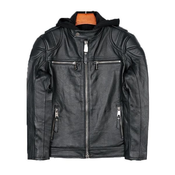 men's leather & faux 2021 black hood genuine jacket men motorcycle style plus size 4xl real natural cowhide autumn slim fit biker coat
men's leather & faux 2021 black hood genuine jacket men motorcycle style plus size 4xl real natural cowhide autumn slim fit biker coat