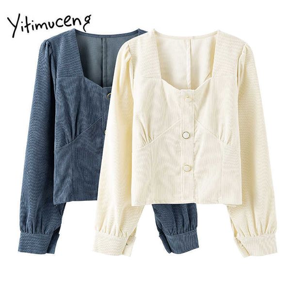 yitimuceng vintage blouse women zipper plus size shirts long sleeve square collar solid spring french fashion 210601, White
yitimuceng vintage blouse women zipper plus size shirts long sleeve square collar solid spring french fashion 210601, White