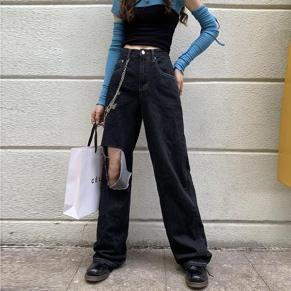 wide leg boyfriend jeans for women spring winter denim chain hip hop baggy plus size high waist women's, Blue
wide leg boyfriend jeans for women spring winter denim chain hip hop baggy plus size high waist women's, Blue
