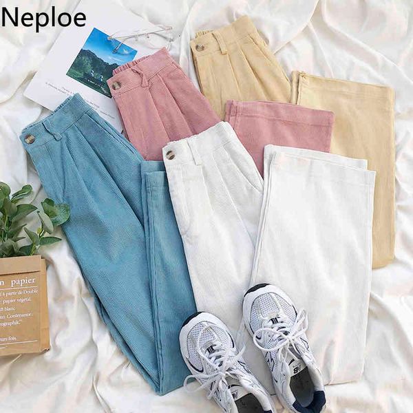 neploe corduroy wide leg pants high waist slim fit loose trousers streetwear casual straight pantalon korean chic new bottoms 210422, Black;white
neploe corduroy wide leg pants high waist slim fit loose trousers streetwear casual straight pantalon korean chic new bottoms 210422, Black;white