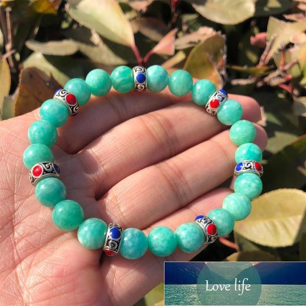 charm bracelets natural amazonite bracelet sky blue round beads crystal quartz healing stone women jewelry gift factory price expert design, Golden;silver
charm bracelets natural amazonite bracelet sky blue round beads crystal quartz healing stone women jewelry gift factory price expert design, Golden;silver