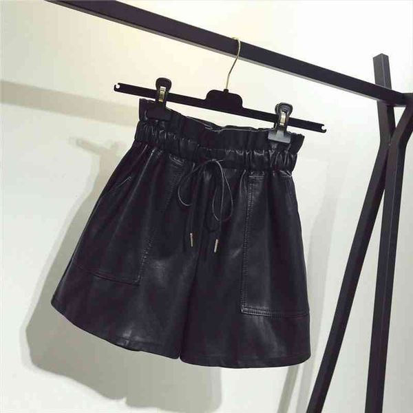 high waist laced up flower womens shorts bud wide leg leather autumn winter korean loose street black women, White;black
high waist laced up flower womens shorts bud wide leg leather autumn winter korean loose street black women, White;black