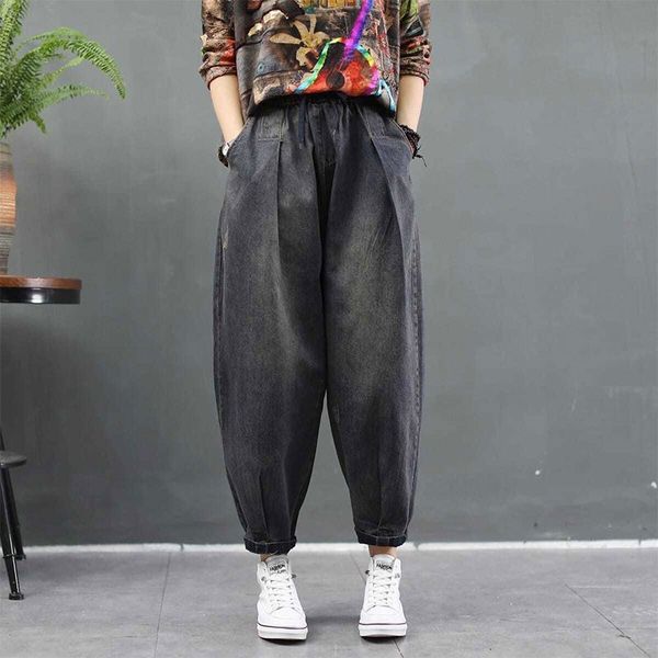 autumn female-style casual fashion female elastic waistline cotton deniharem vintage jeans m330, Blue
autumn female-style casual fashion female elastic waistline cotton deniharem vintage jeans m330, Blue