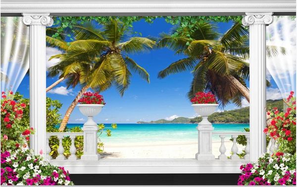 wallpapers wall paper 3 d custom mural on the roman column garden beach sea view home decor po wallpaper in living room
wallpapers wall paper 3 d custom mural on the roman column garden beach sea view home decor po wallpaper in living room