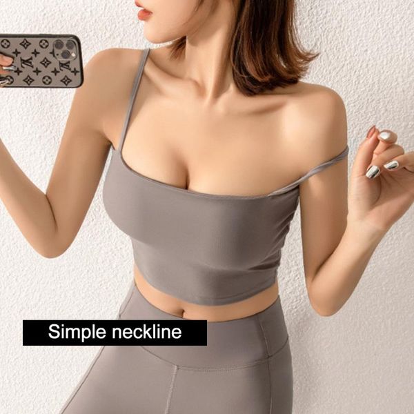 gym clothing comfortable simple women sling sports bra bralette yoga vest fitness running wear, White;black
gym clothing comfortable simple women sling sports bra bralette yoga vest fitness running wear, White;black