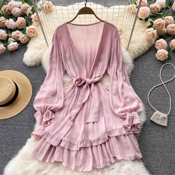 casual dresses singreiny women fashion korean dress long sleeve v neck elastic ruched a-line autumn sweet ruffles streetwear mini, Black;gray
casual dresses singreiny women fashion korean dress long sleeve v neck elastic ruched a-line autumn sweet ruffles streetwear mini, Black;gray