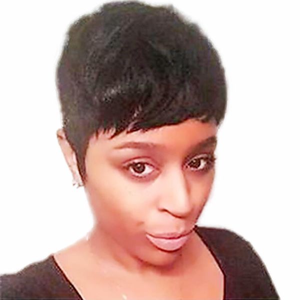 pixie cut short glueless none lace front humanhair wigs with bangs for african americans brazilian hair machine wigs, Black;brown
pixie cut short glueless none lace front humanhair wigs with bangs for african americans brazilian hair machine wigs, Black;brown