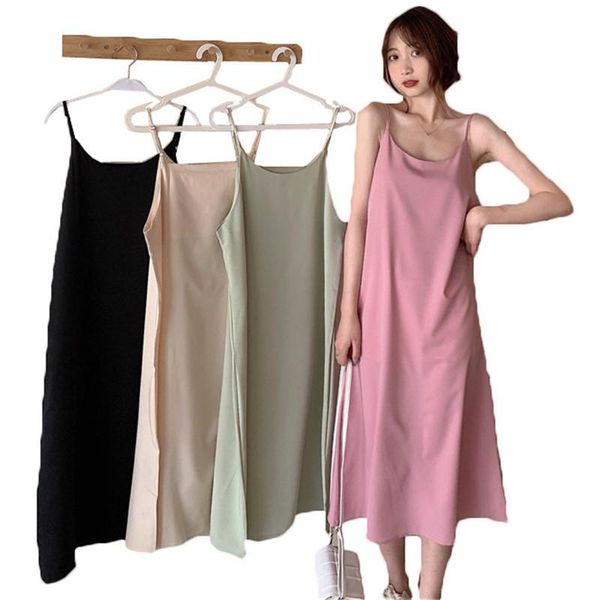 casual dresses suspender dress female summer 2021 korean style chic mid-length sweet a-line for women clothes f588, Black;gray
casual dresses suspender dress female summer 2021 korean style chic mid-length sweet a-line for women clothes f588, Black;gray