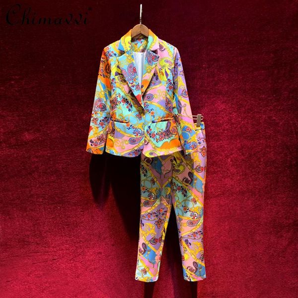 women's two piece pants elegant clothing 2-piece set 2021 retro printed british style long sleeve blazer suit high-end fashion outfit, White
women's two piece pants elegant clothing 2-piece set 2021 retro printed british style long sleeve blazer suit high-end fashion outfit, White